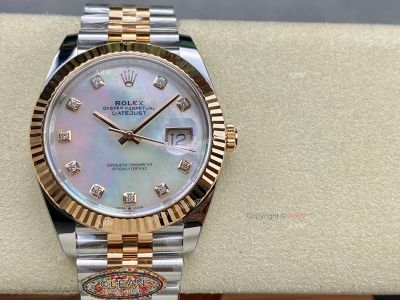 Clean Factory Rolex Datejust 3235 White Face Watch 41mm 